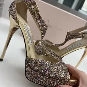 jimmy choo multicolor glitter